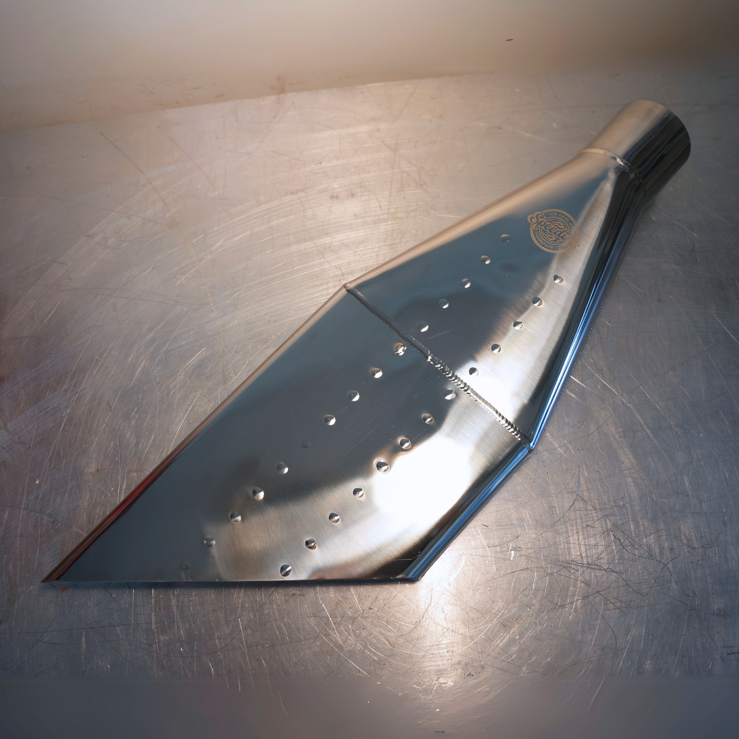 "SPEEDY BOOM TUBE" - Polished Stainless Steel Nascar-Style Tip