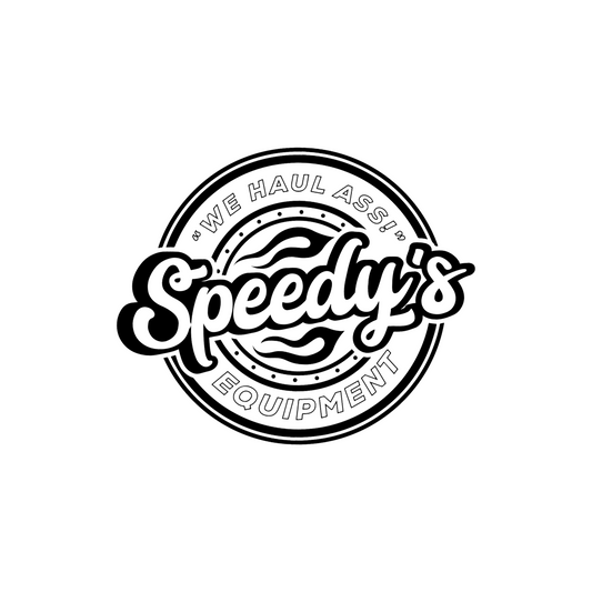 Speedy's Shop Truck Door Decal (BLACK)