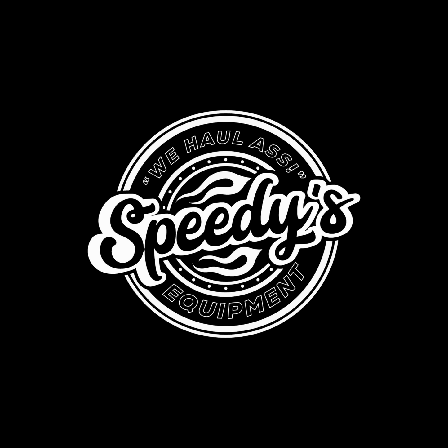 Speedy's Shop Truck Door Decal (WHITE)