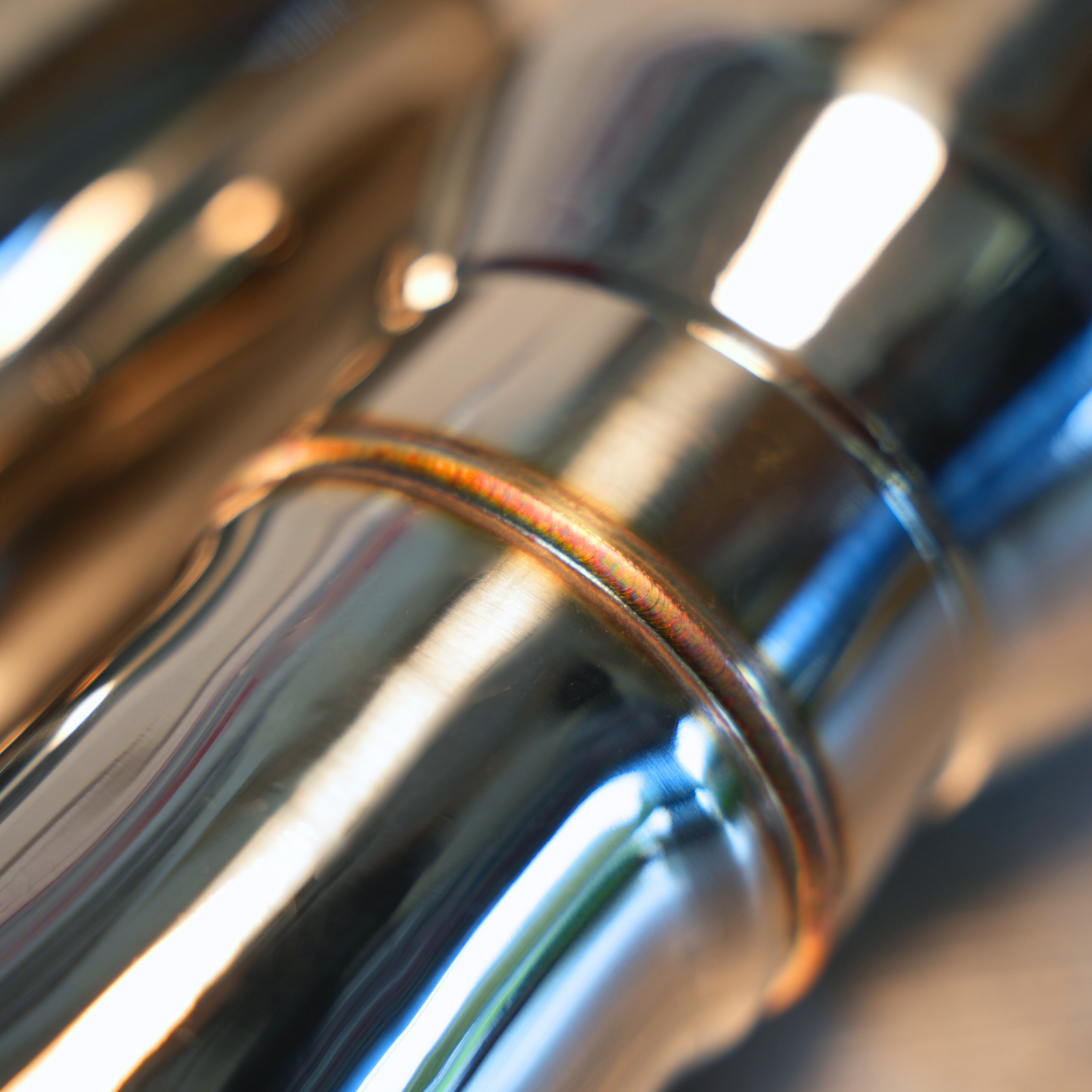 (NEW) "SPEEDY SLASH" - Polished Stainless 4" Rolled Dual Exhaust Tip