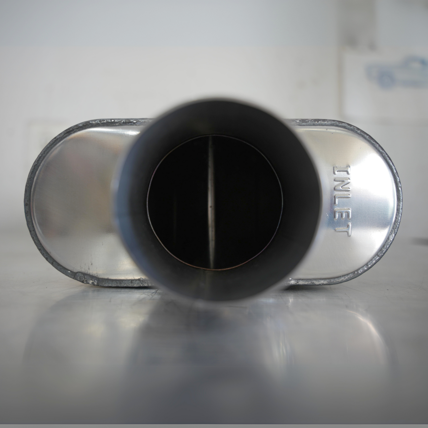 "SPEEDY 10" - Polished Stainless Steel Single Chamber Muffler