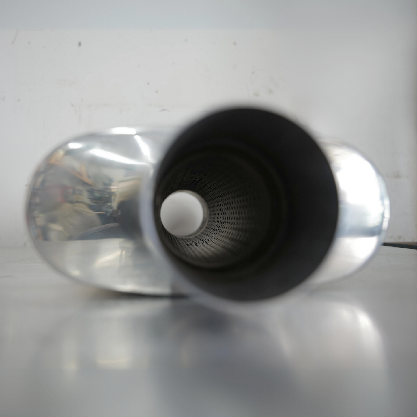 "SPEEDY SMOOTH" - Polished Stainless Steel Straight-Through Muffler