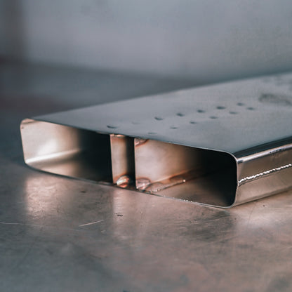 DUAL INLET "SPEEDY BOOM TUBE" - Polished Stainless Steel Nascar-Style X-Pipe Tip