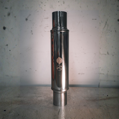 "SPEEDY SILENT" - Polished Stainless Steel Straight Pipe "Muffler"