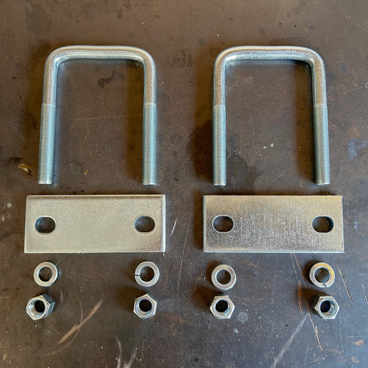 "POOR MAN'S TRACTION BARS" - 3" Leaf Spring Clamp Kit