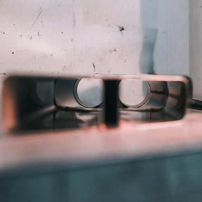 DUAL INLET "SPEEDY BOOM TUBE" - Polished Stainless Steel Nascar-Style X-Pipe Tip