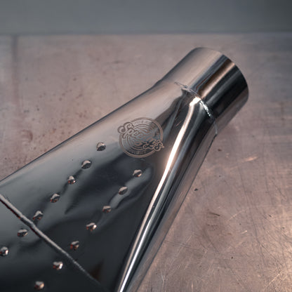 "4-INCH SPEEDY BOOM TUBE" - Polished Stainless Steel Nascar-Style Tip