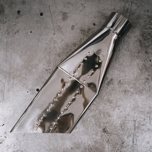 4-INCH "SPEEDY BOOM TUBE" - Polished Stainless Steel Nascar-Style Tip