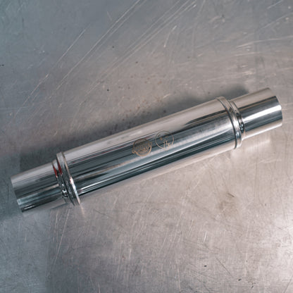 "SPEEDY SILENT" - Polished Stainless Steel Straight Pipe "Muffler"