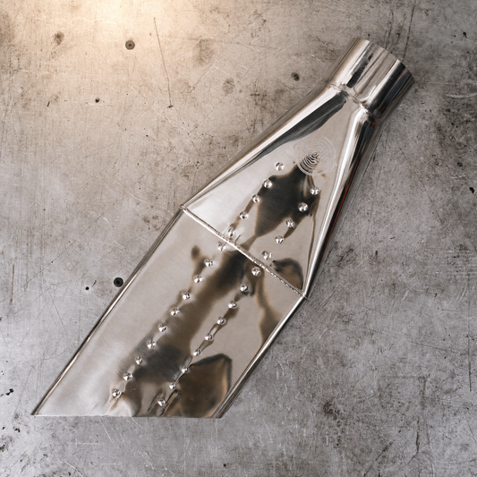 4-INCH "SPEEDY BOOM TUBE" - Polished Stainless Steel Nascar-Style Tip